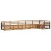 vidaXL Utend&oslash;rs sofa-sett 6 pcs Naturlig Solid akasietre