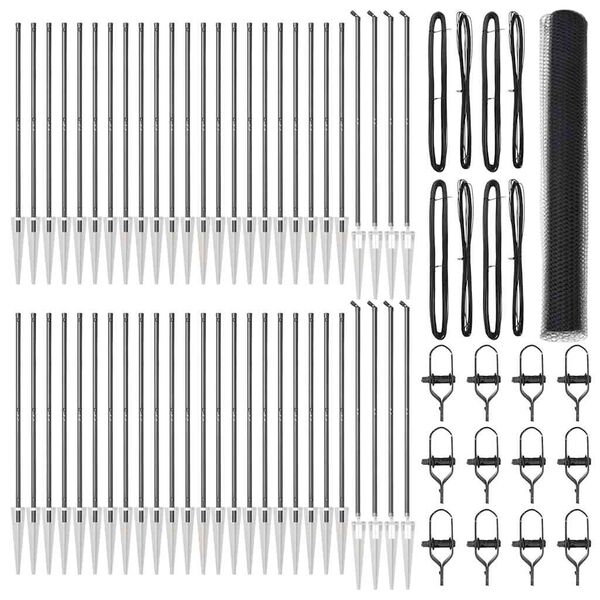 vidaXL Gjerdep&aring;le Gr&aring; 100 x 1,2 m (25 mm mesh) St&aring;l og PVC