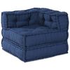 vidaXL Modul Hjørnesofa Indigo 70 x 70 x 56 cm stoff