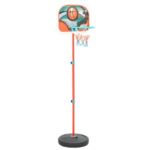 vidaXL B&aelig;rbart basketballsett justerbart 133-160 cm