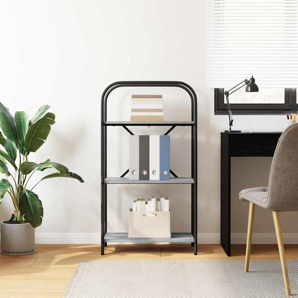 vidaXL Bokhylle Gr&aring; Sonoma 60 x 30 x 109 cm Konstruert tre