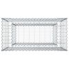 vidaXL Gabion hevet seng s&oslash;lv 50 x 100 x 100 cm Galvanisert St&aring;l