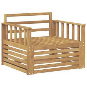 vidaXL Utesofa Solid akasietre Hvit