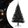 vidaXL Kunstig Forh&aring;ndsopplyst Juletre med 150 LED Svart 150 cm PVC