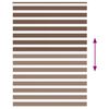 vidaXL Sebragardin brun 155x230 cm stoff bredde 150,9 cm polyester