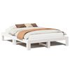 vidaXL Sengeramme uten madrass hvit 160x200 cm heltre furu