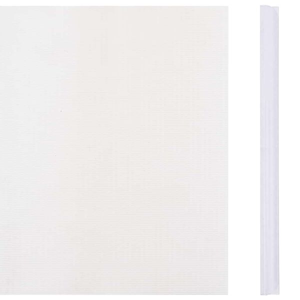 vidaXL Hageskjerm PVC 70x0,19 m hvit