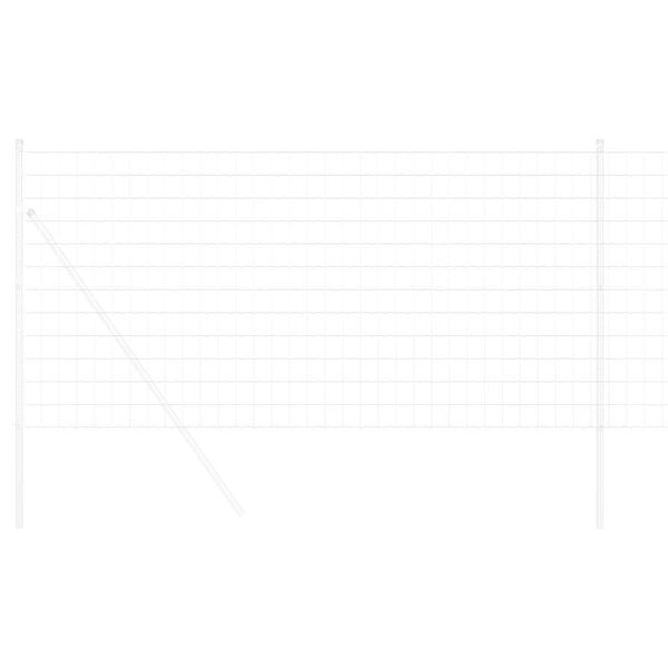 vidaXL Euro gjerde 1,2 x 25 m PVC-belagt jern