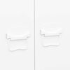 vidaXL Industriell garderobe hvit 90x50x180 cm metall
