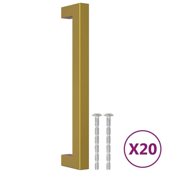 vidaXL Skaph&aring;ndtak 20 stk gulv 160 mm rustfritt st&aring;l