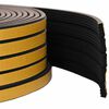 vidaXL Selvklebende vindusforsegling Svart 15 x 8 mm 12 m EPDM Skum