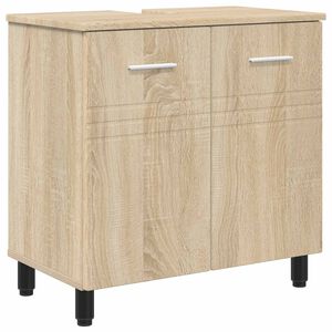 vidaXL Bad Sminkebord Sonoma eik 60 x 35 x 60 cm Konstruert tre