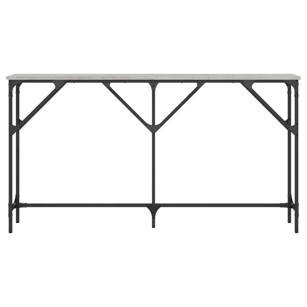 vidaXL Konsollbord grå sonoma 140x23x75 cm konstruert tre