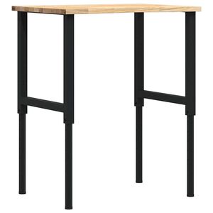 vidaXL Arbeidsbenk 80x60x(71,5-98) cm heltre eik