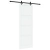 vidaXL Skyved&oslash;r Hvit og svart 83 x 232 cm Heltre furu