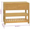 vidaXL Baderomsskap 90x45x75 cm heltre teak
