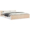 vidaXL Sengeramme heltre 150x200 cm King Size