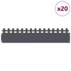 vidaXL Plenkanter 20 pcs Antrasitt 103 x 0,05 x 22 cm St&aring;l
