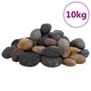 vidaXL Polerte sm&aring;stein 10 kg flerfarget 5-8 cm