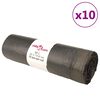 vidaXL S&oslash;ppelposer med snorer 250 stk svart 60 L