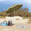 vidaXL Strandparasol grønn 206 x 206 x 212 cm Polyester og Metall