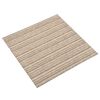vidaXL Teppefliser gulv 20 stk 5 m&sup2; 50x50 cm stripet beige