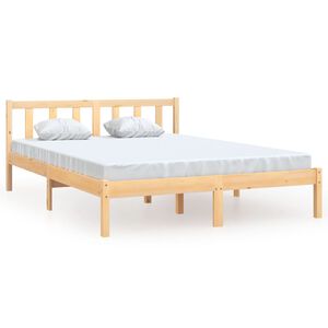 vidaXL Sengeramme heltre furu 140x200 cm
