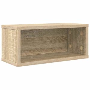 vidaXL CD-oppbevaringsstativ Sonoma eik 40 x 17 x 17 cm Konstruert tre