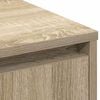vidaXL LED sideboard Sonoma eik 90 x 32 x 75 cm Konstruert tre