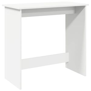 vidaXL Skrivebord hvit 80x40x75 cm sponplate