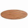 vidaXL Rund bordplate lysebrun &Oslash;80x1,5 cm behandlet heltre eik