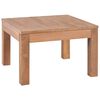 vidaXL Salongbord heltre teak naturlig etterbehandling 60x60x40 cm