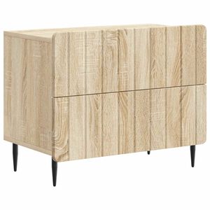 vidaXL Nattbordskap Sonoma eik 62 x 34,5 x 49,5 cm Konstruert tre