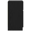 vidaXL Nattbord svart 39x35x65 cm konstruert tre