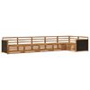 vidaXL Utend&oslash;rs sofa-sett 6 pcs Naturlig 406 x 168,5 x 73 cm