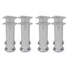 vidaXL Runde sofaben 8 stk krom 180 mm
