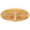 vidaXL Bordplate 120x50x2,5 cm oval heltre mango