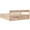 vidaXL Sengeramme med madrass 200x200 cm heltre furu