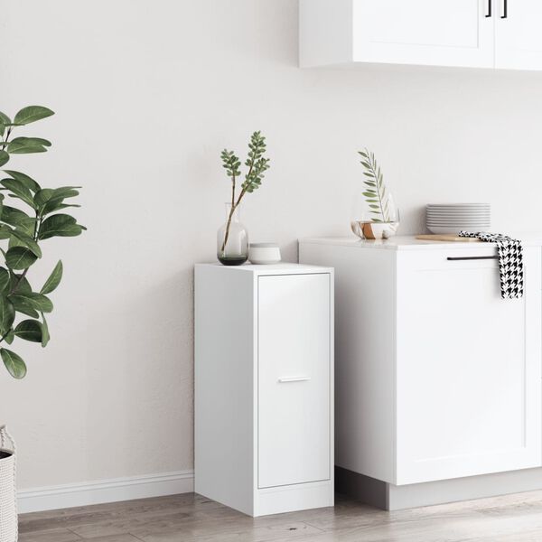 vidaXL Apotekskap hvit 30x41x77,5 cm konstruert tre