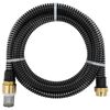 vidaXL Sugeslange med messingkoblinger svart 1,1" 7 m PVC