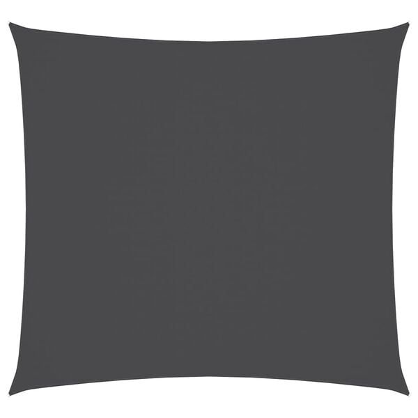 vidaXL Solseil oxfordstoff kvadratisk 6x6 m antrasitt