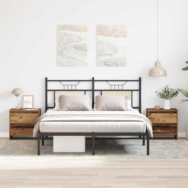 vidaXL Nattbordskap 2 pcs Gammelt tre 45 x 34 x 44,5 cm Konstruert tre