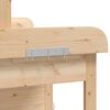 vidaXL Pottebord med skap 110,5x45x124,5 cm heltre gran