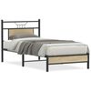 vidaXL Sengeramme uten madrass sonoma eik 80x200 cm konstruert tre