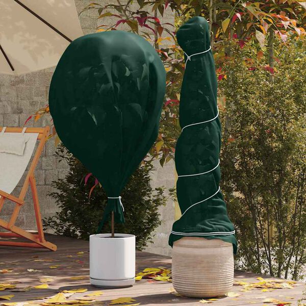 vidaXL Frostbeskyttelse Plante Fleece gr&oslash;nn 20 x 3,2 m Uvevd Stoff