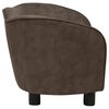 vidaXL Hundesofa brun 66x43x40 cm plysj