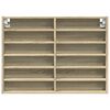 vidaXL Hyller sonoma eik 80x8,5x58 cm konstruert tre