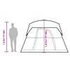 vidaXL Campingtelt 4 personer oransje vanntett
