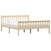 vidaXL Sengeramme heltre furu naturlig 160x200 cm