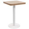 vidaXL Bistrobord lysebrun 50x50 cm MDF